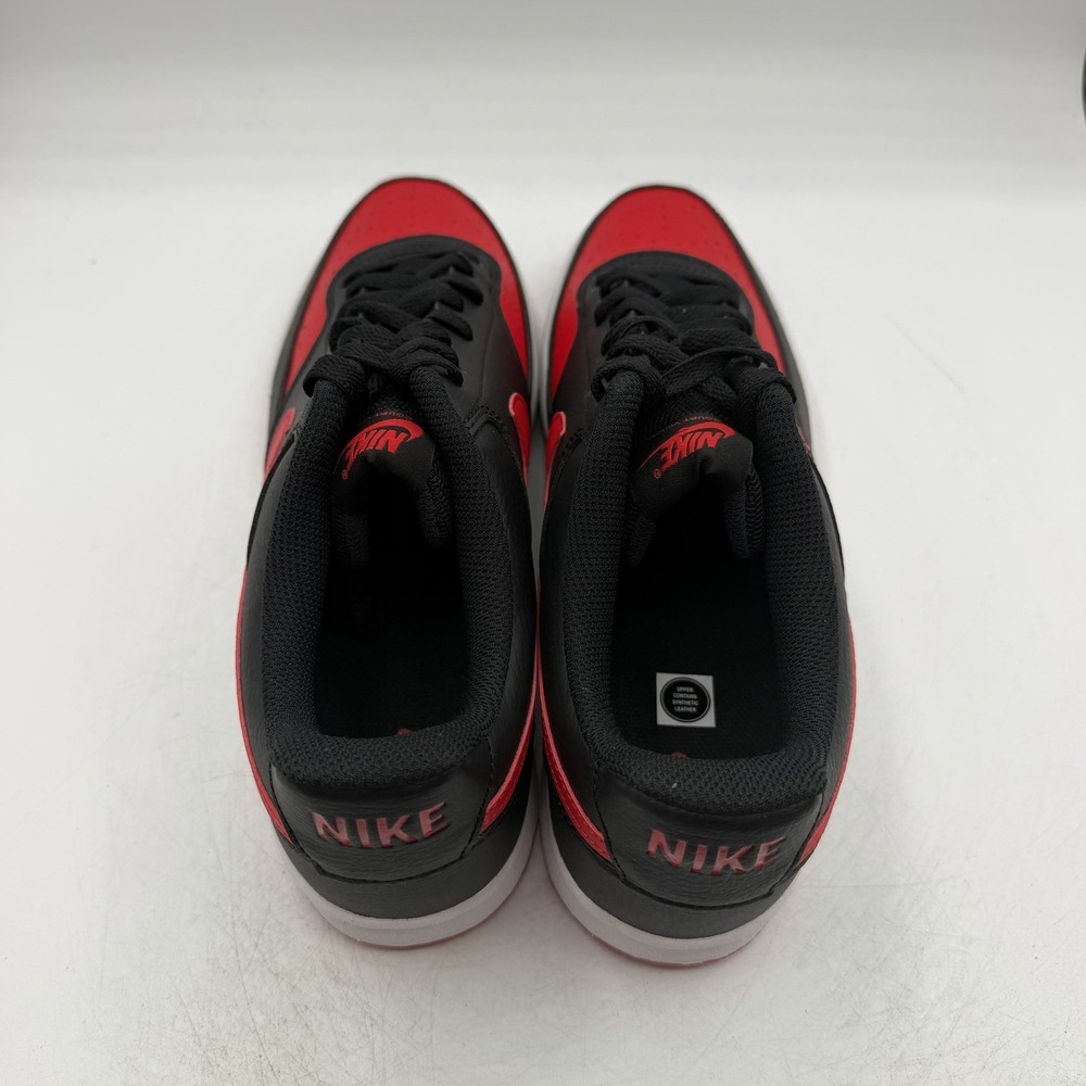 Nike Court Vision Low Next Nature NN Shoes Mens Sz 11.5 Black/Red FJ0685-010 - Picture 9 of 11